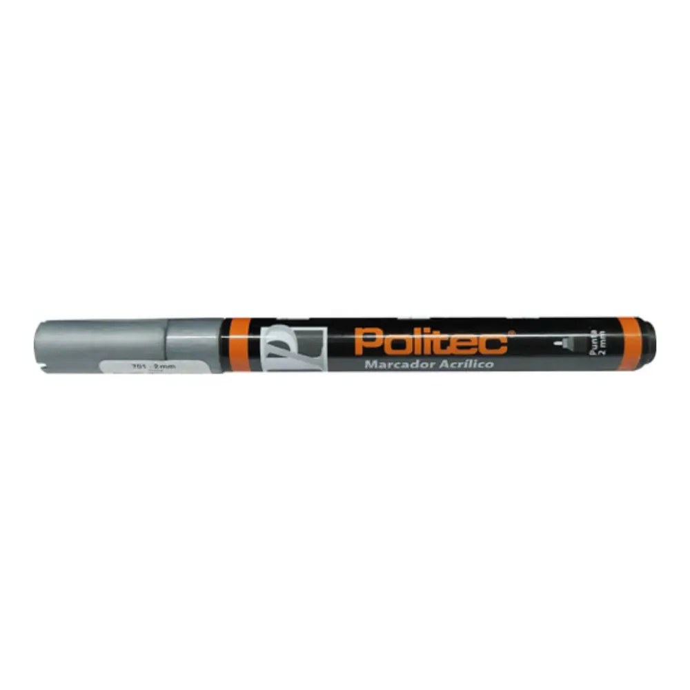 Marcador acrilico Politec 2 mm Plata 701 301620 - Image 2