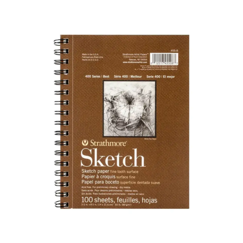 400 SKETCH CUADERNO PARA BOCETOS 5.5X8.5SHT100-12 455-8