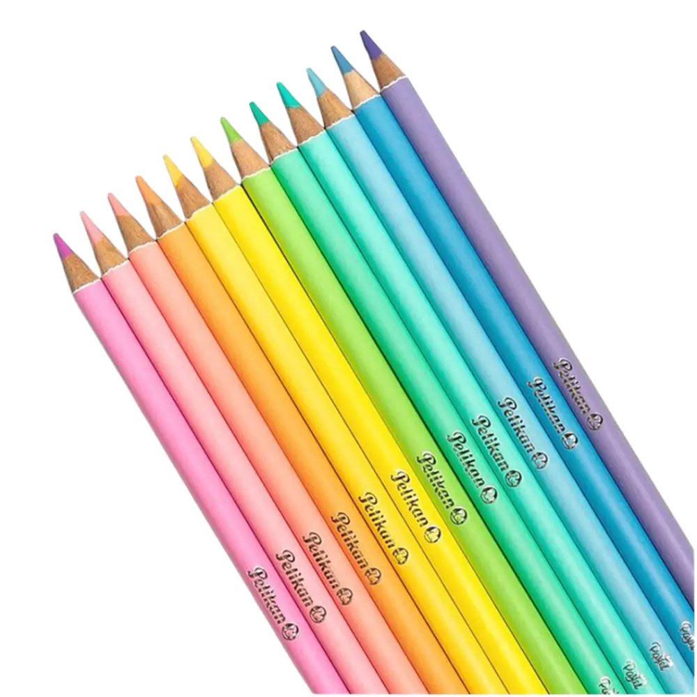COLORES PELIKAN PASTEL ESTUCHE C/12 PZAS. - Image 2