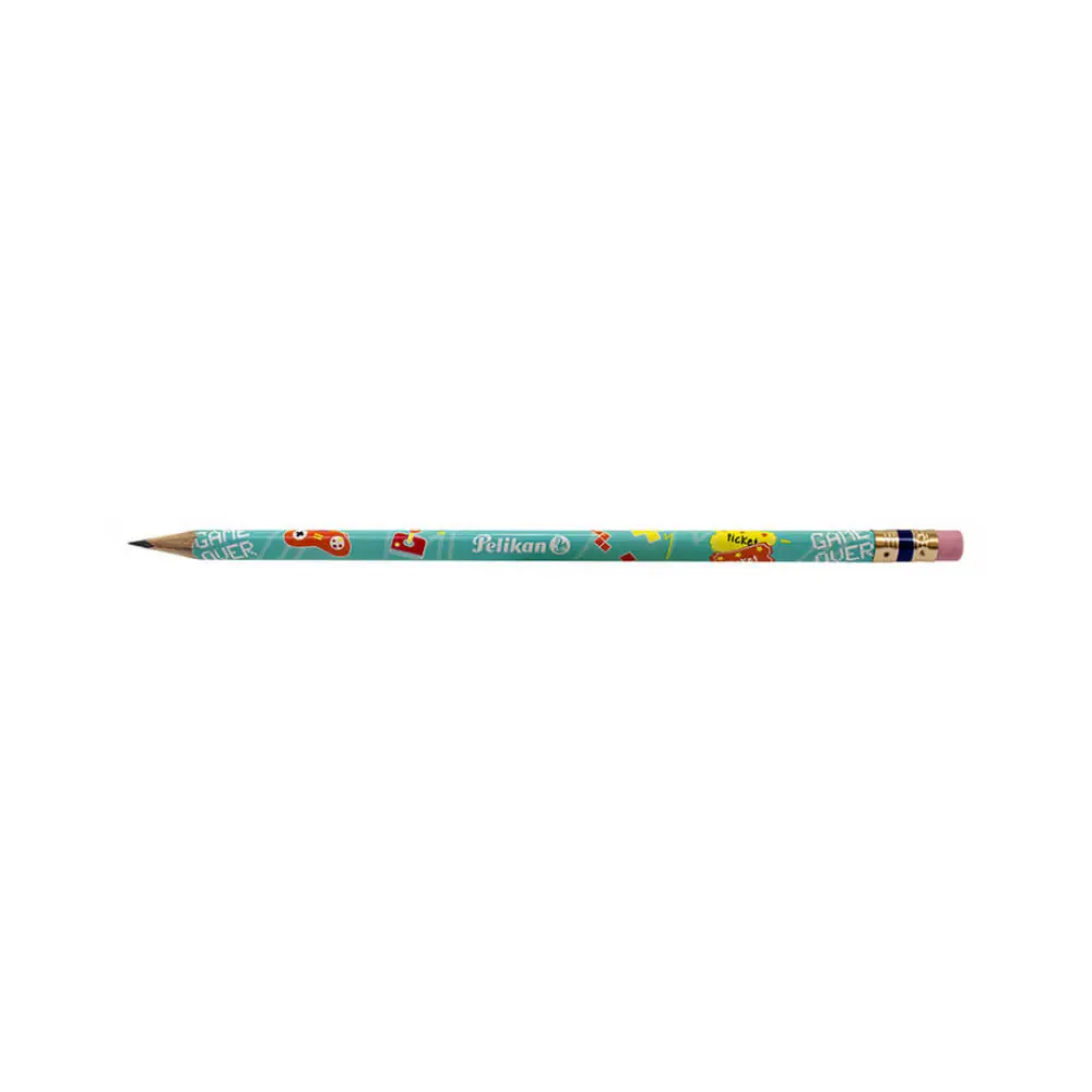 LAPIZ PELIKAN TRIANGULAR DECORADO BOTE C/60 PZAS. - Image 2